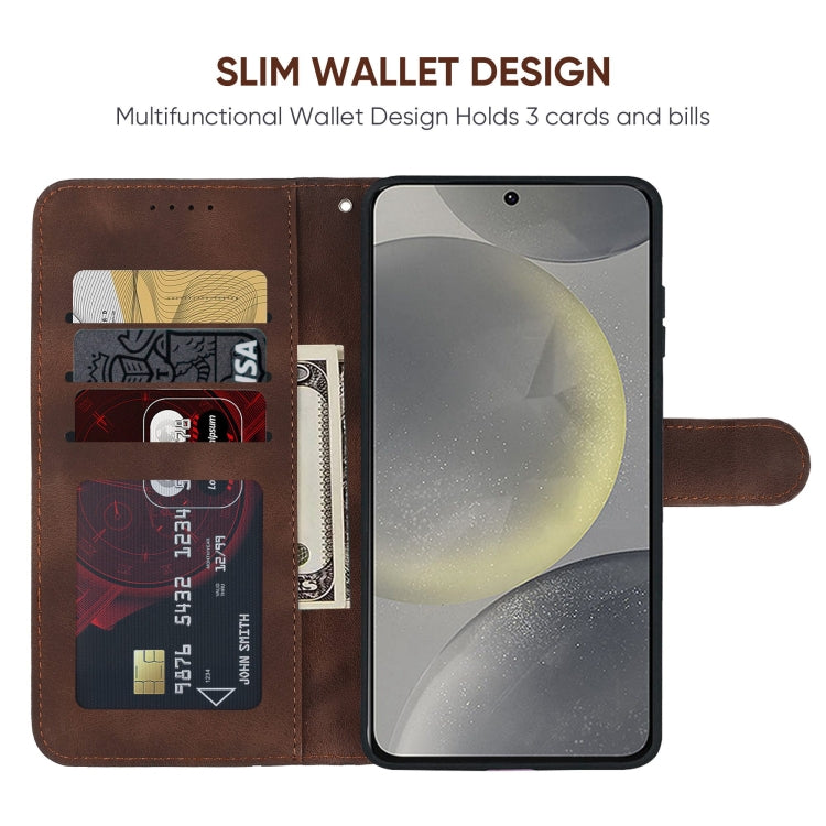 For Samsung Galaxy S24+ / S25+ 5G Skin Feel Geometric Lines Leather Phone Case