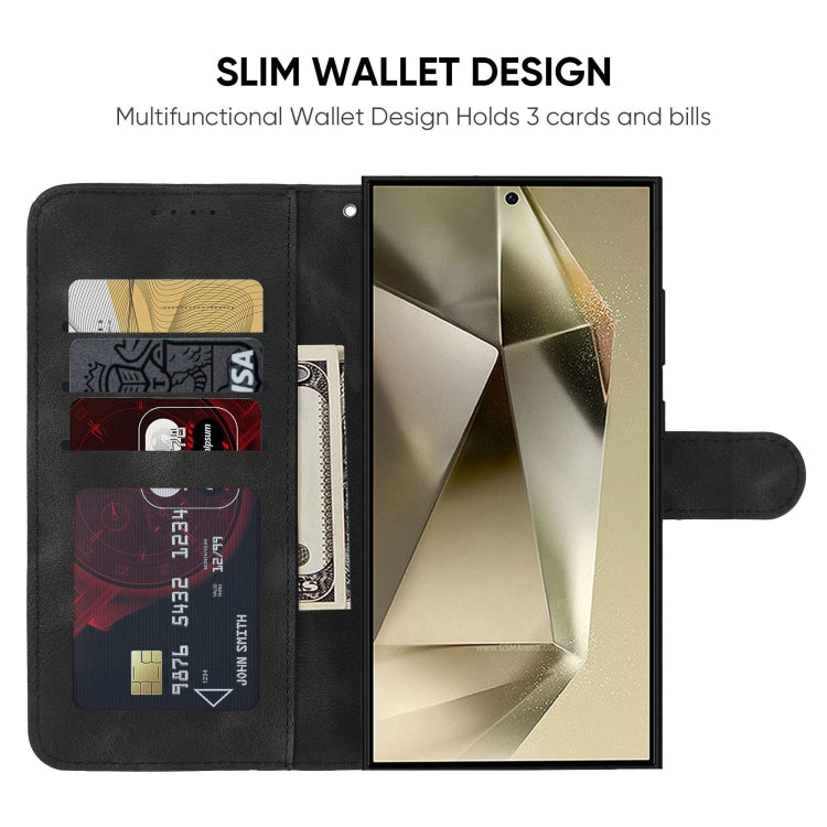 For Samsung Galaxy S24 Ultra 5G Skin Feel Geometric Lines Leather Phone Case