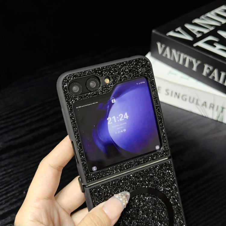 For Samsung Galaxy Z Flip5 Glitter MagSafe PC Phone Case