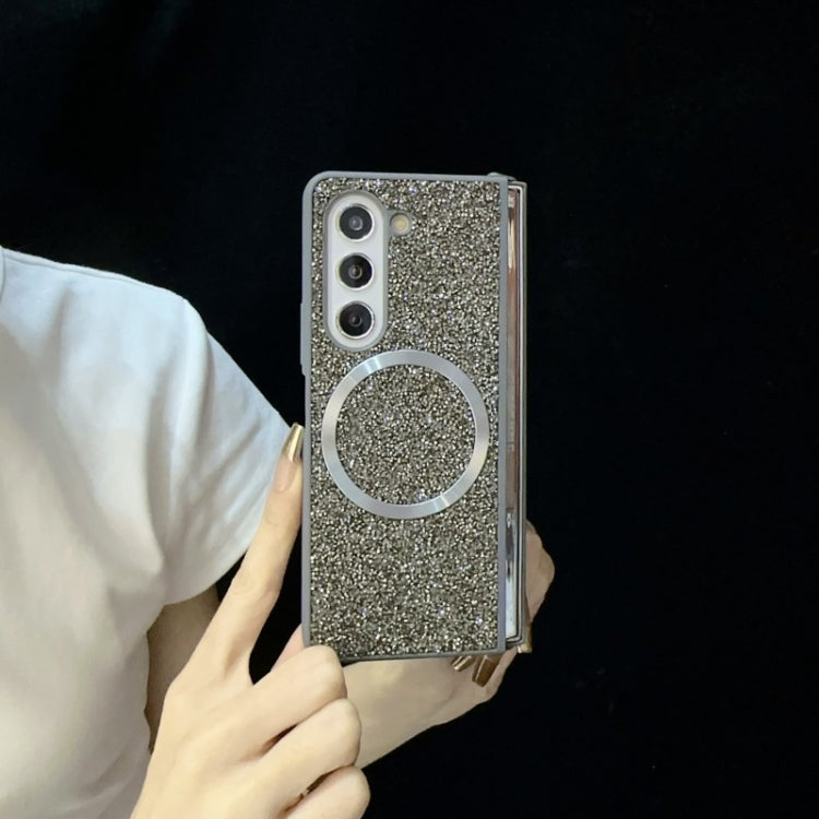 For Samsung Galaxy Z Fold4 Glitter MagSafe PC Phone Case