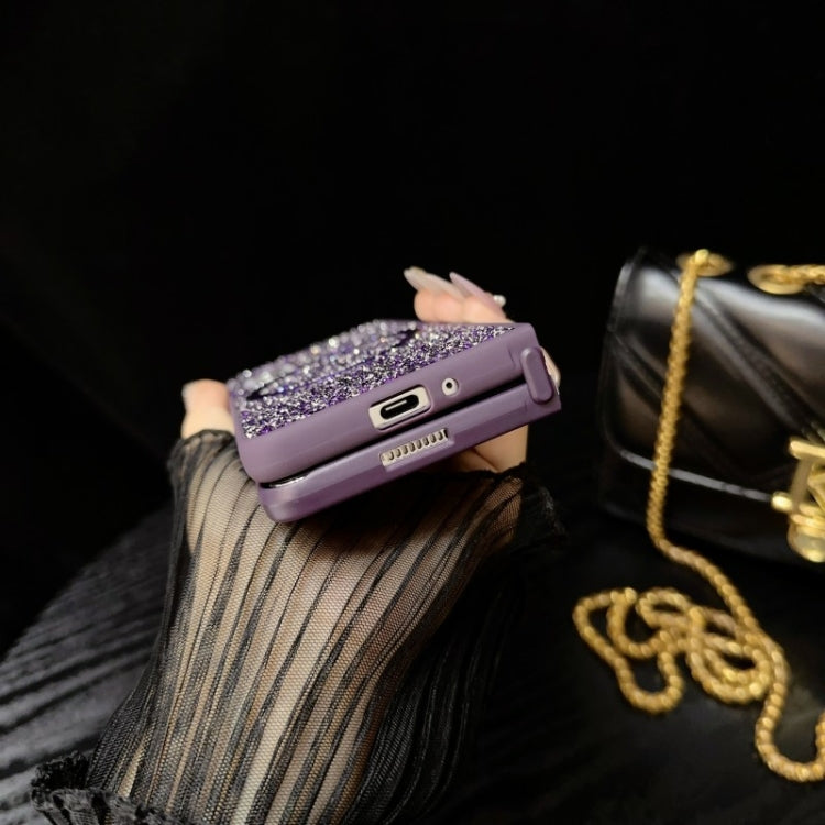 For Samsung Galaxy Z Fold4 Glitter MagSafe PC Phone Case