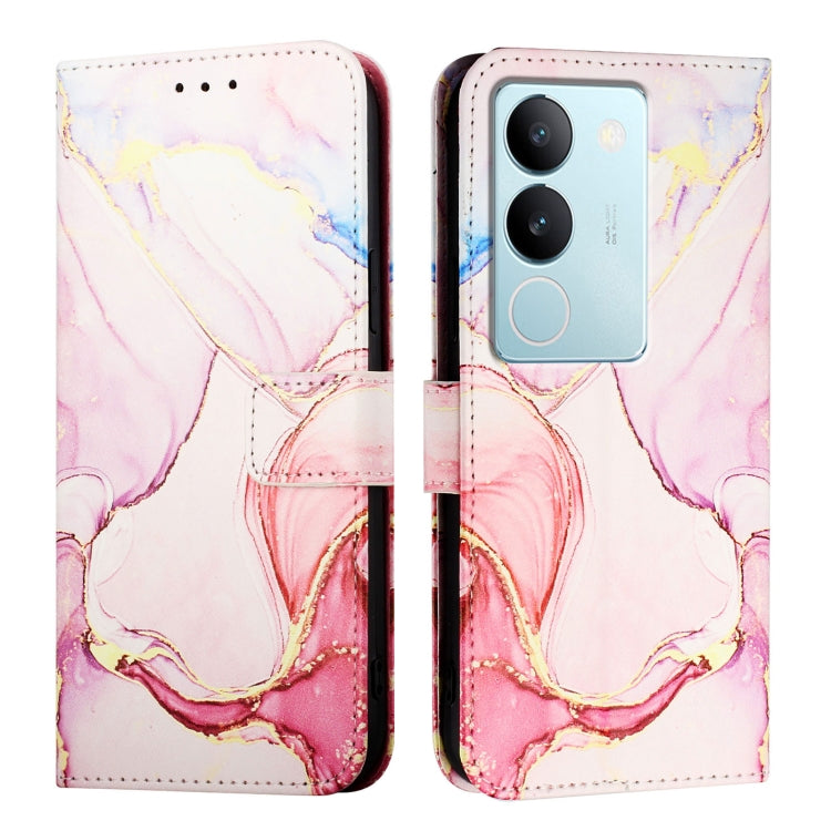 For vivo V29 5G Global / V29 Pro PT003 Marble Pattern Flip Leather Phone Case