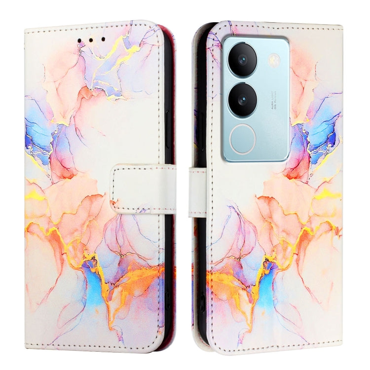 For vivo V29 5G Global / V29 Pro PT003 Marble Pattern Flip Leather Phone Case