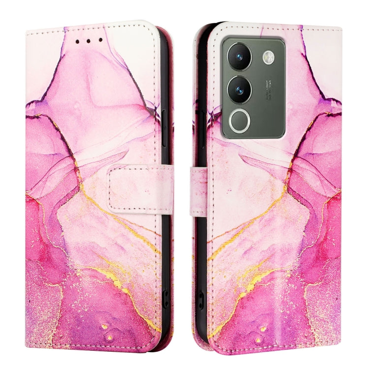 For vivo V30 Lite 5G Global PT003 Marble Pattern Flip Leather Phone Case