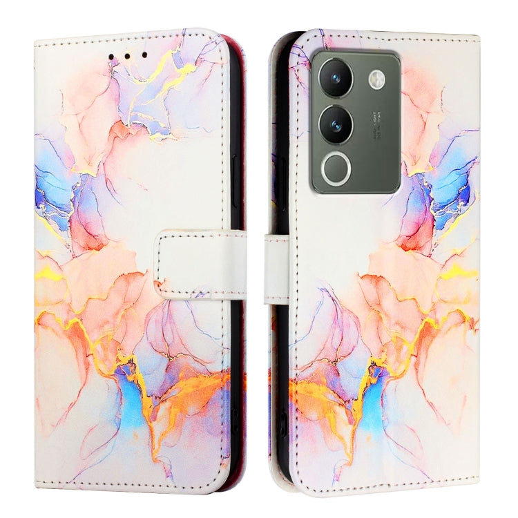 For vivo V30 Lite 5G Global PT003 Marble Pattern Flip Leather Phone Case