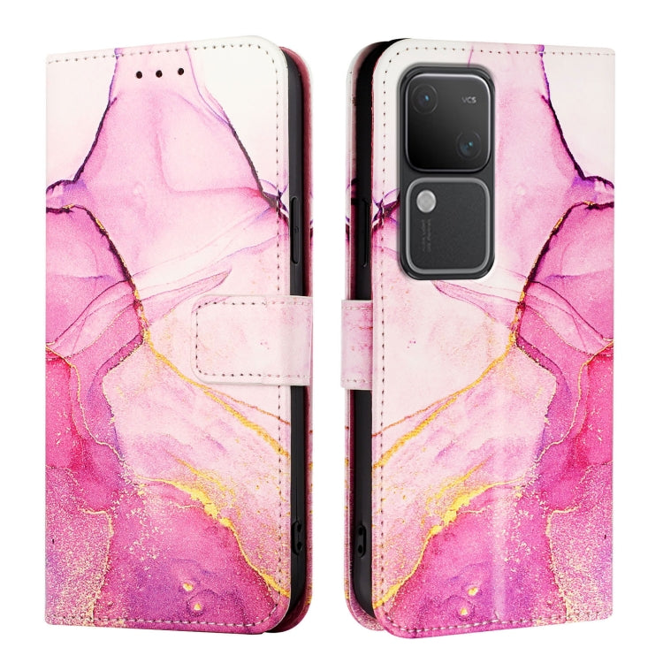 For vivo V30 / V30 Pro 5G Global PT003 Marble Pattern Flip Leather Phone Case