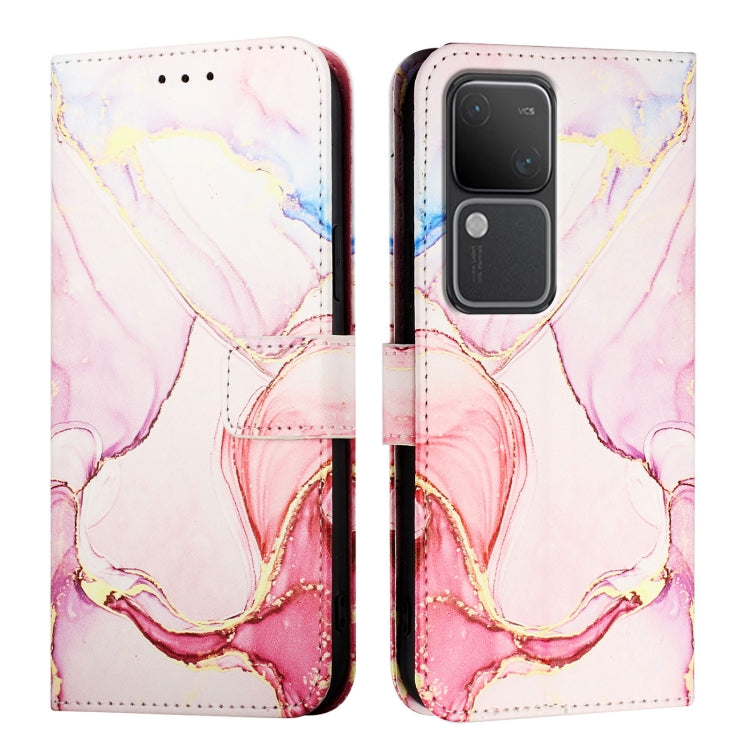 For vivo V30 / V30 Pro 5G Global PT003 Marble Pattern Flip Leather Phone Case