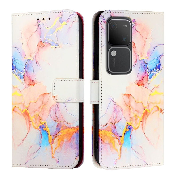 For vivo V30 / V30 Pro 5G Global PT003 Marble Pattern Flip Leather Phone Case