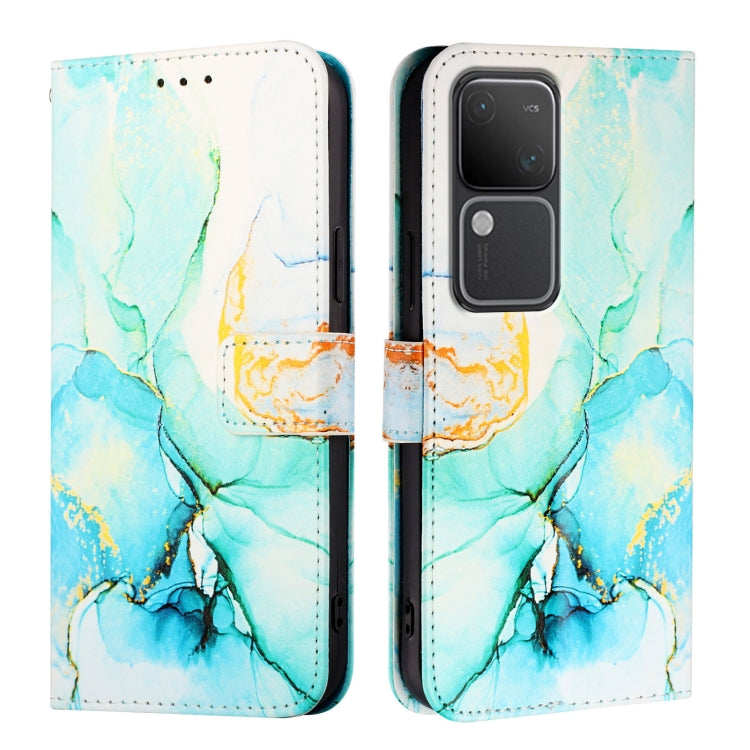 For vivo V30 / V30 Pro 5G Global PT003 Marble Pattern Flip Leather Phone Case