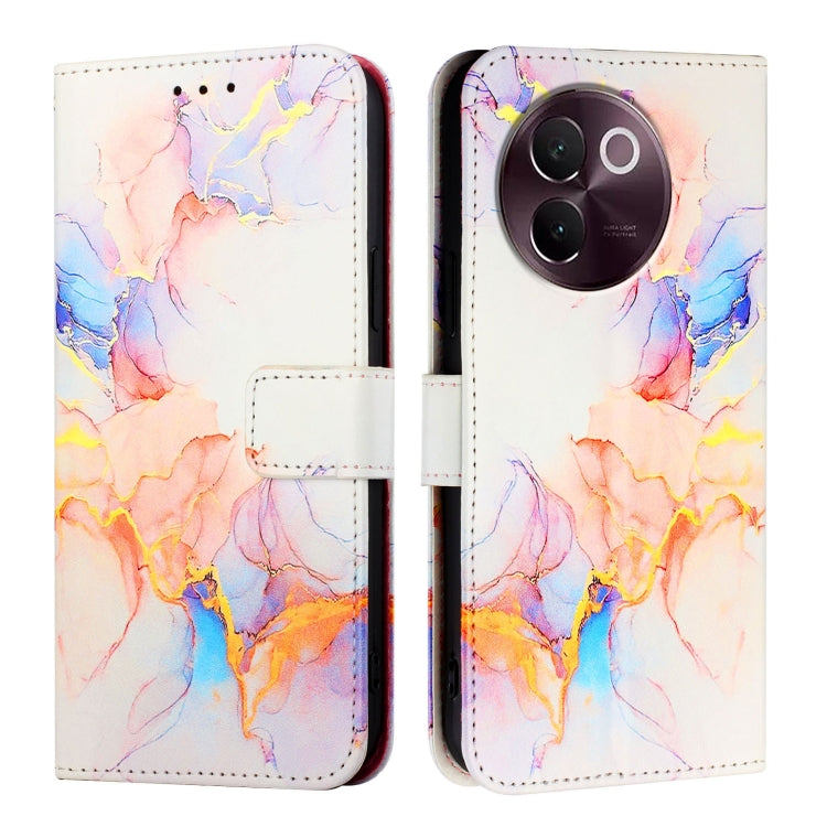 For vivo V30e 5G Global PT003 Marble Pattern Flip Leather Phone Case