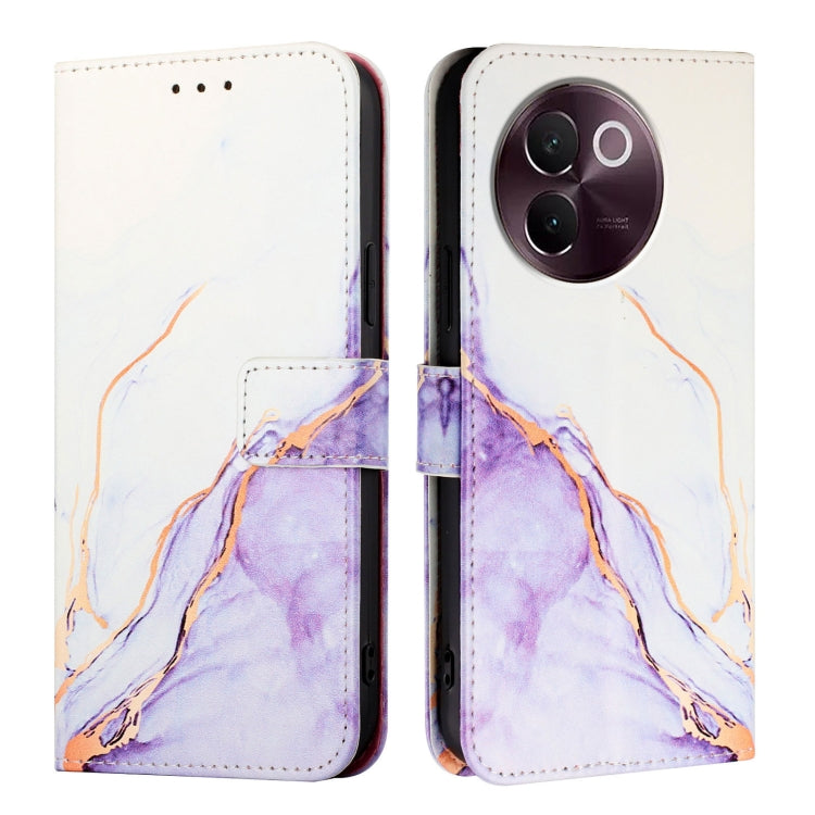 For vivo V30e 5G Global PT003 Marble Pattern Flip Leather Phone Case