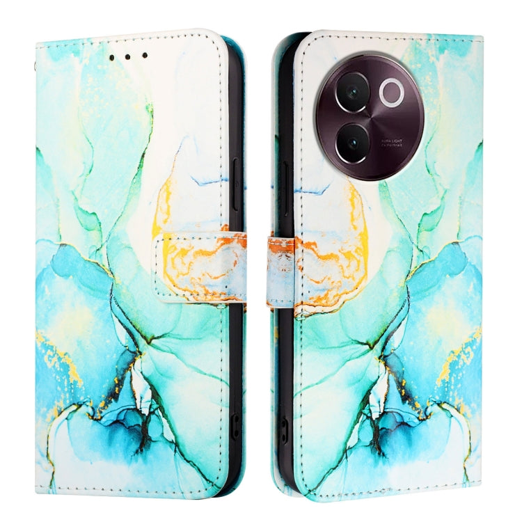 For vivo V30e 5G Global PT003 Marble Pattern Flip Leather Phone Case