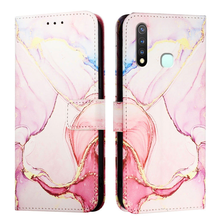 For vivo Y19 / U3 / Y5s / Z5i / U20 PT003 Marble Pattern Flip Leather Phone Case