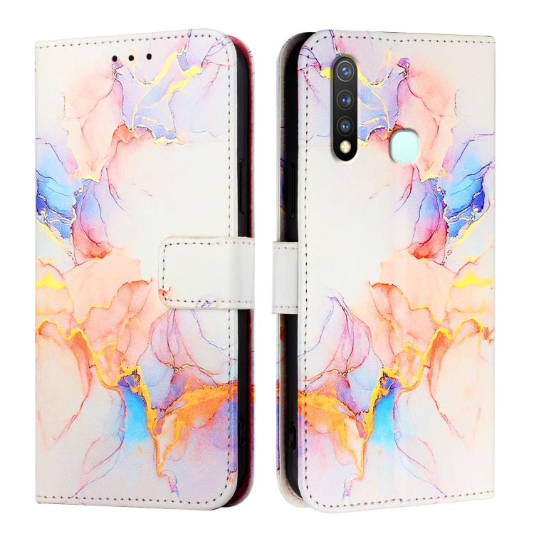 For vivo Y19 / U3 / Y5s / Z5i / U20 PT003 Marble Pattern Flip Leather Phone Case