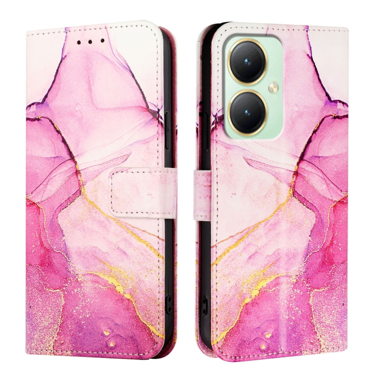For vivo Y27 4G Global PT003 Marble Pattern Flip Leather Phone Case