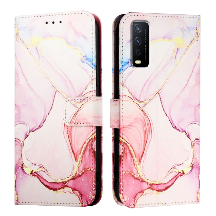 For vivo Y30 4G Global PT003 Marble Pattern Flip Leather Phone Case