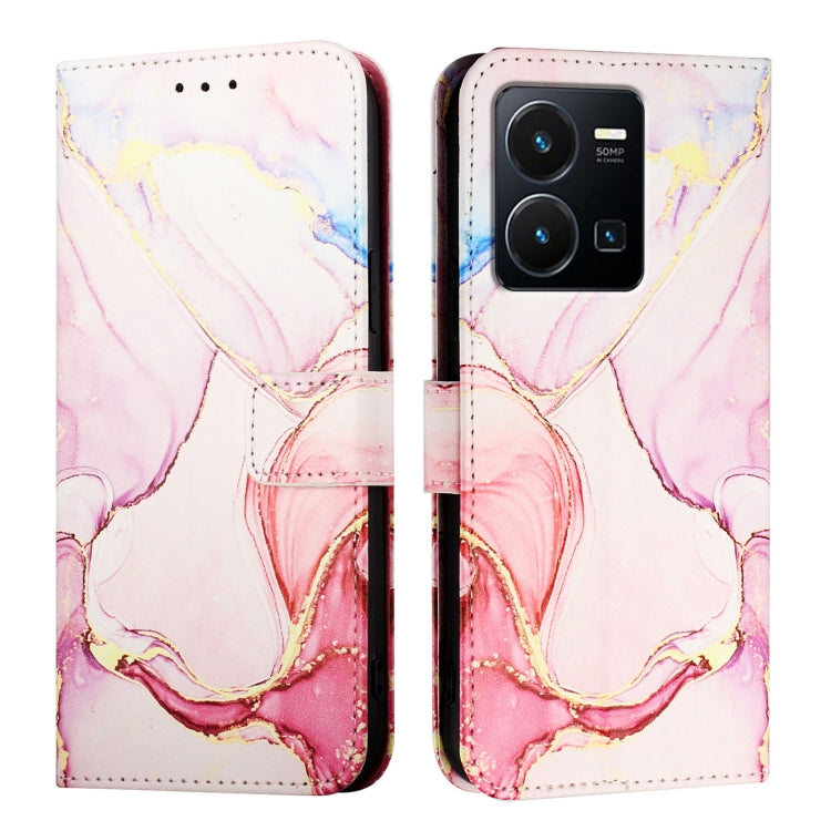 For vivo Y77 5G Global / Y77e 5G PT003 Marble Pattern Flip Leather Phone Case