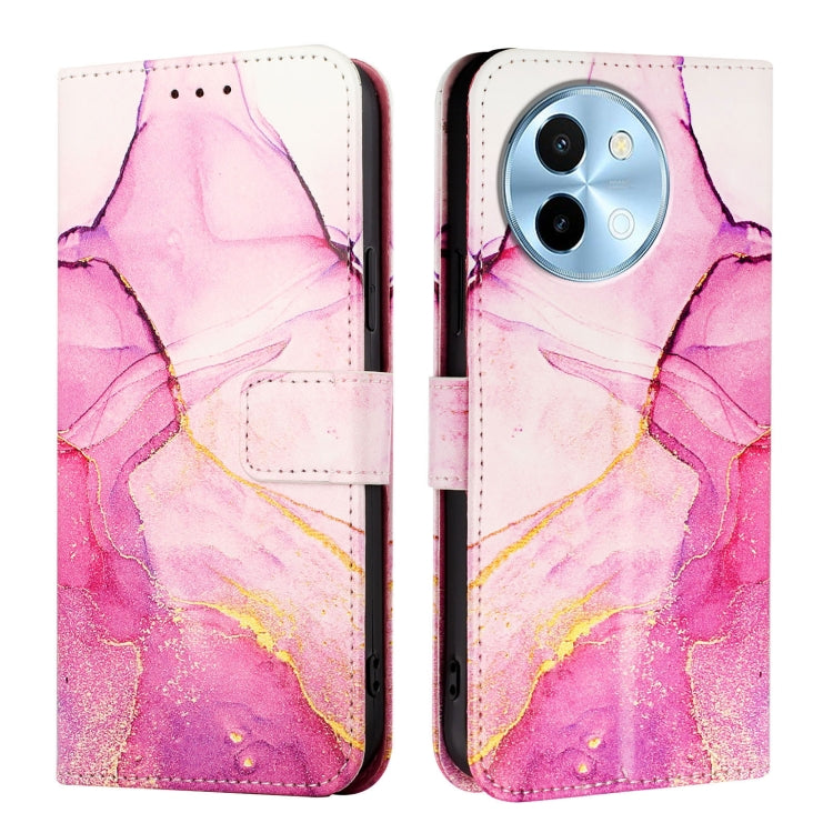 For vivo Y38 5G PT003 Marble Pattern Flip Leather Phone Case