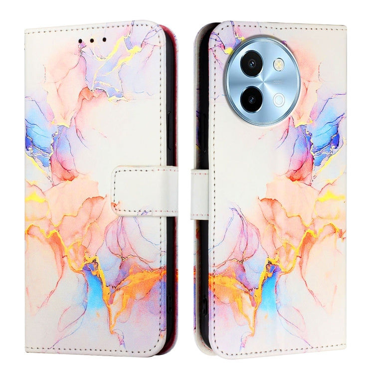 For vivo Y38 5G PT003 Marble Pattern Flip Leather Phone Case