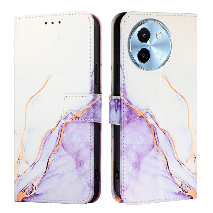 For vivo Y38 5G PT003 Marble Pattern Flip Leather Phone Case