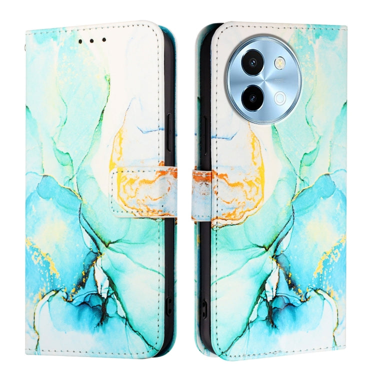 For vivo Y38 5G PT003 Marble Pattern Flip Leather Phone Case
