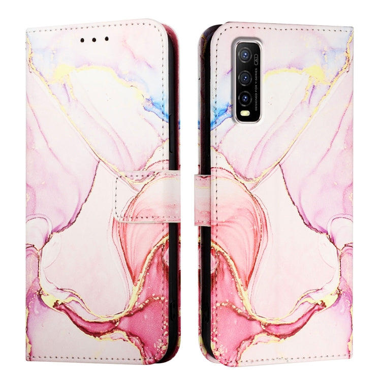 For vivo Y70s PT003 Marble Pattern Flip Leather Phone Case