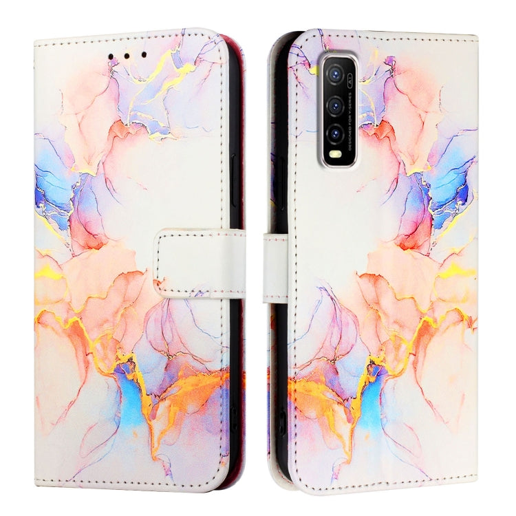 For vivo Y70s PT003 Marble Pattern Flip Leather Phone Case