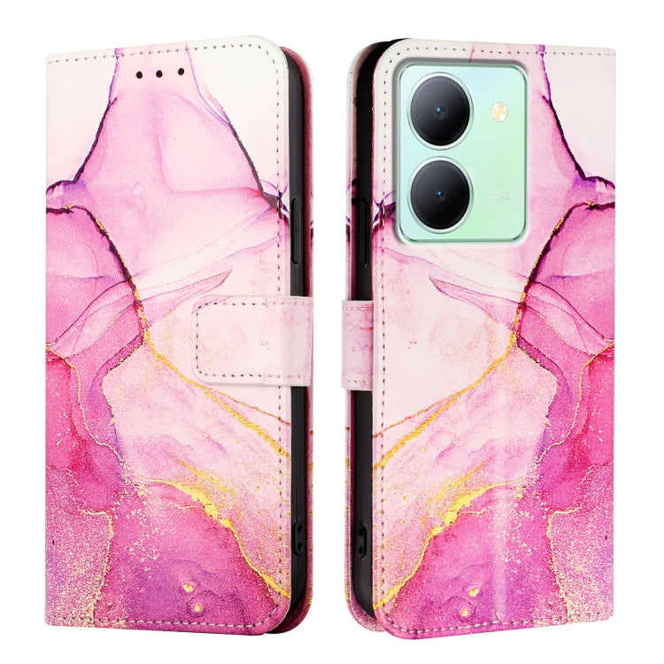For vivo Y78+ / Y78 5G Global / V29 Lite PT003 Marble Pattern Flip Leather Phone Case