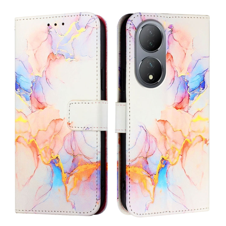 For vivo Y100 5G Global PT003 Marble Pattern Flip Leather Phone Case