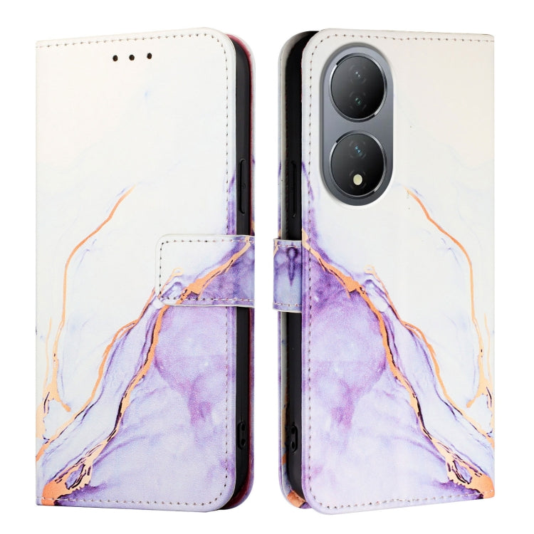 For vivo Y100 5G Global PT003 Marble Pattern Flip Leather Phone Case