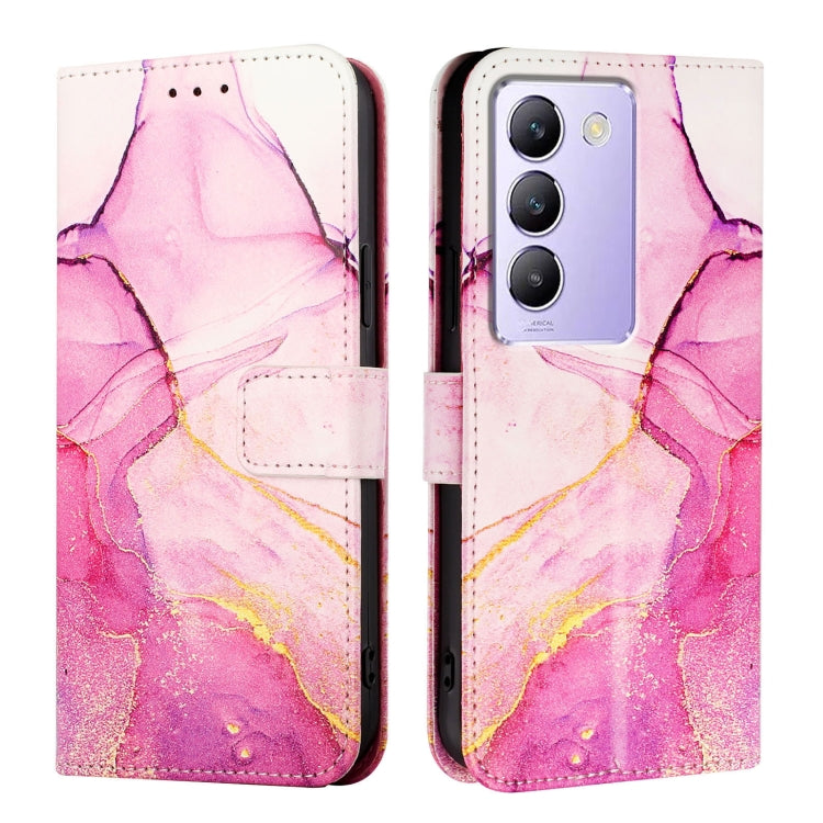 For vivo Y100 IDN / Y200e PT003 Marble Pattern Flip Leather Phone Case