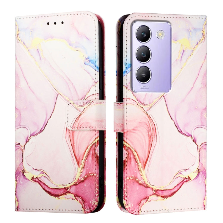 For vivo Y100 IDN / Y200e PT003 Marble Pattern Flip Leather Phone Case