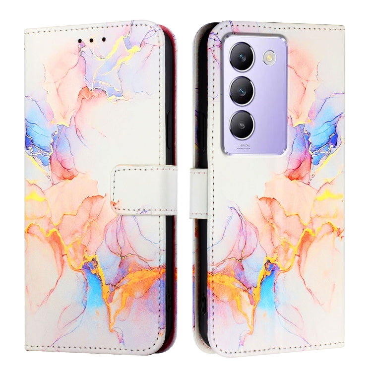 For vivo Y100 IDN / Y200e PT003 Marble Pattern Flip Leather Phone Case