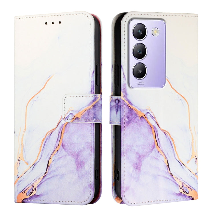 For vivo Y100 IDN / Y200e PT003 Marble Pattern Flip Leather Phone Case