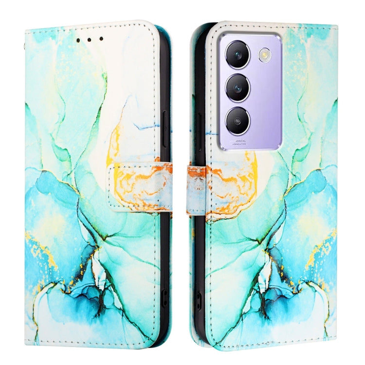 For vivo Y100 IDN / Y200e PT003 Marble Pattern Flip Leather Phone Case
