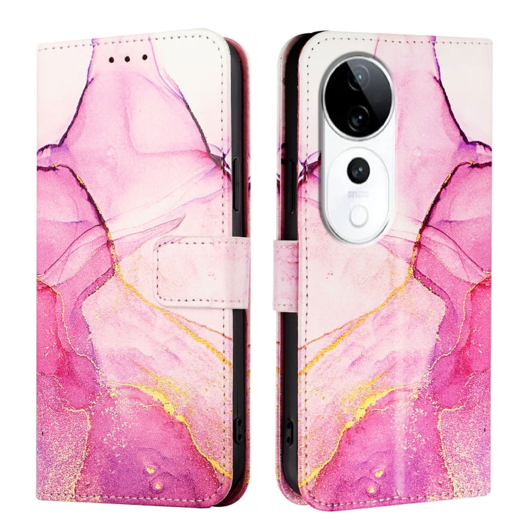 For vivo S19 Pro PT003 Marble Pattern Flip Leather Phone Case