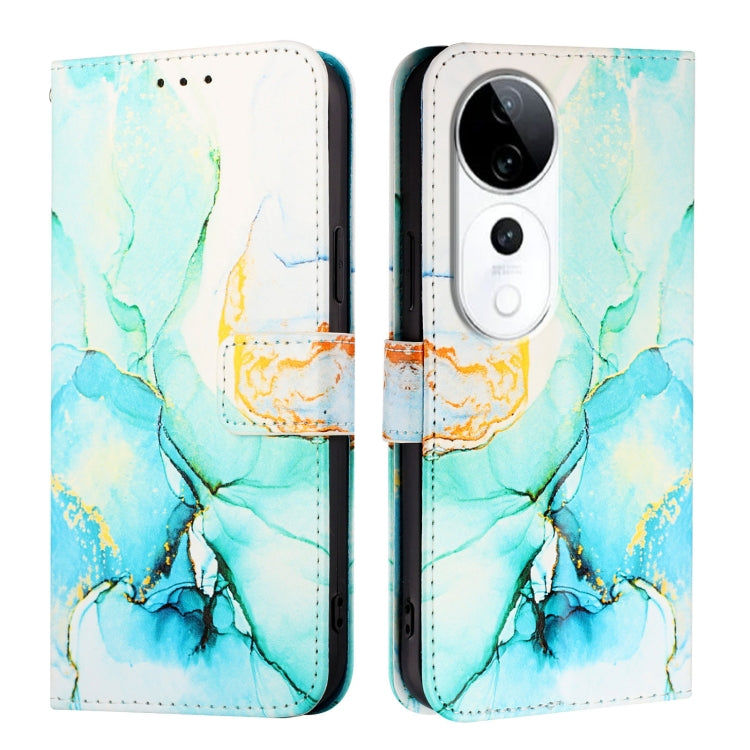 For vivo S19 Pro PT003 Marble Pattern Flip Leather Phone Case
