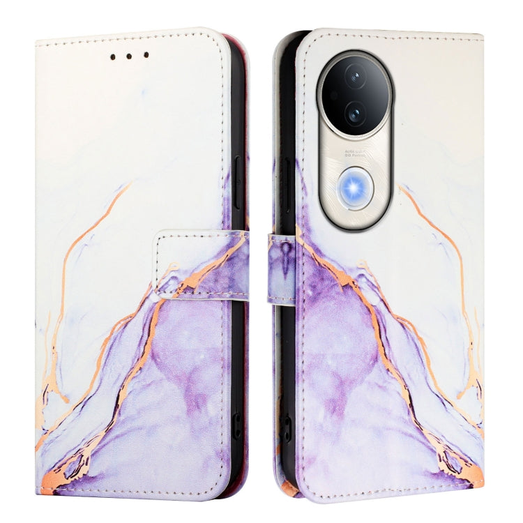 For vivo S20 PT003 Marble Pattern Flip Leather Phone Case