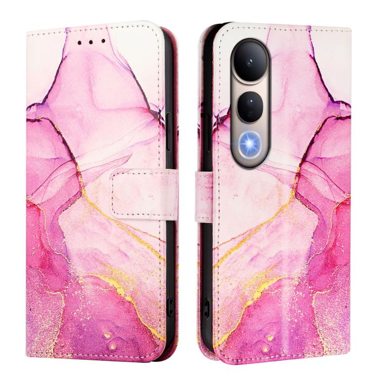 For vivo V50 Lite PT003 Marble Pattern Flip Leather Phone Case