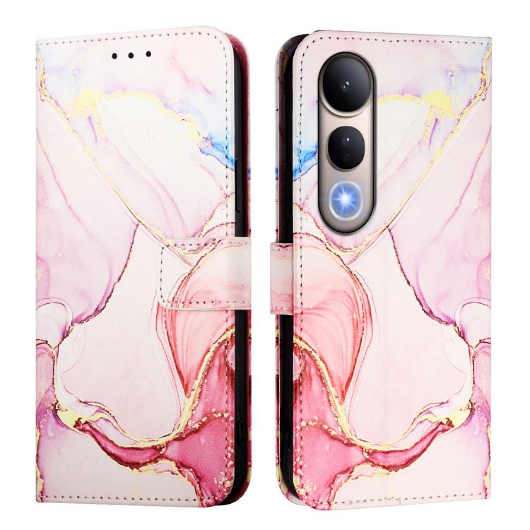 For vivo V50 Lite PT003 Marble Pattern Flip Leather Phone Case