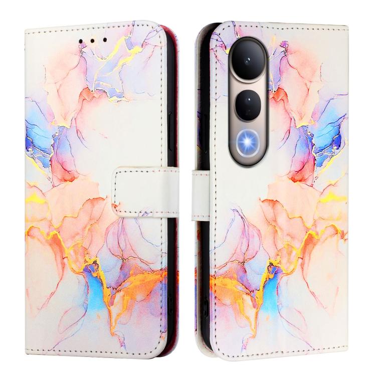 For vivo V50 Lite PT003 Marble Pattern Flip Leather Phone Case
