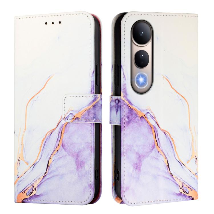 For vivo V50 Lite PT003 Marble Pattern Flip Leather Phone Case