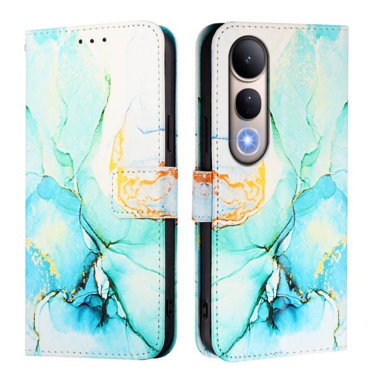 For vivo V50 Lite PT003 Marble Pattern Flip Leather Phone Case
