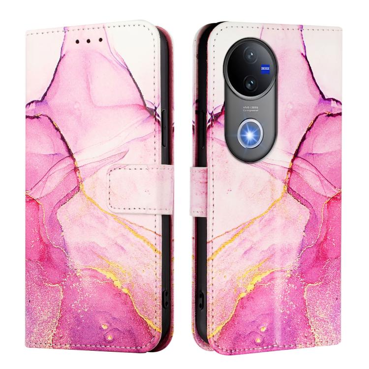 For vivo V50 PT003 Marble Pattern Flip Leather Phone Case