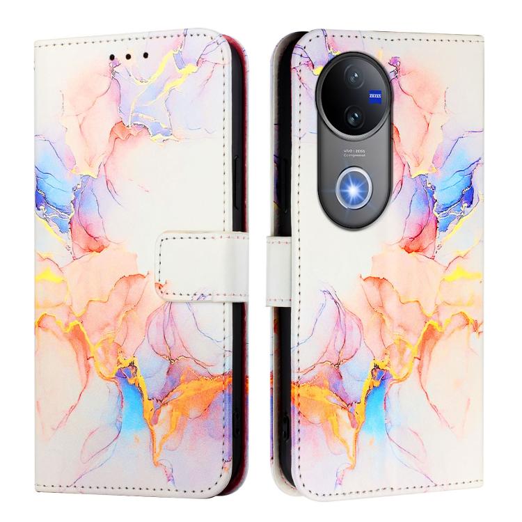 For vivo V50 PT003 Marble Pattern Flip Leather Phone Case