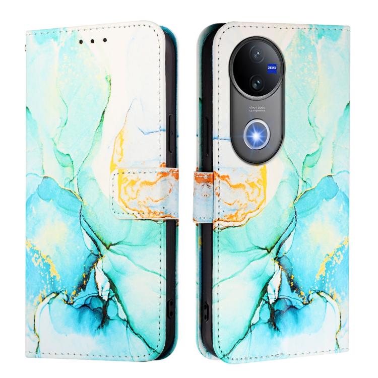 For vivo V50 PT003 Marble Pattern Flip Leather Phone Case