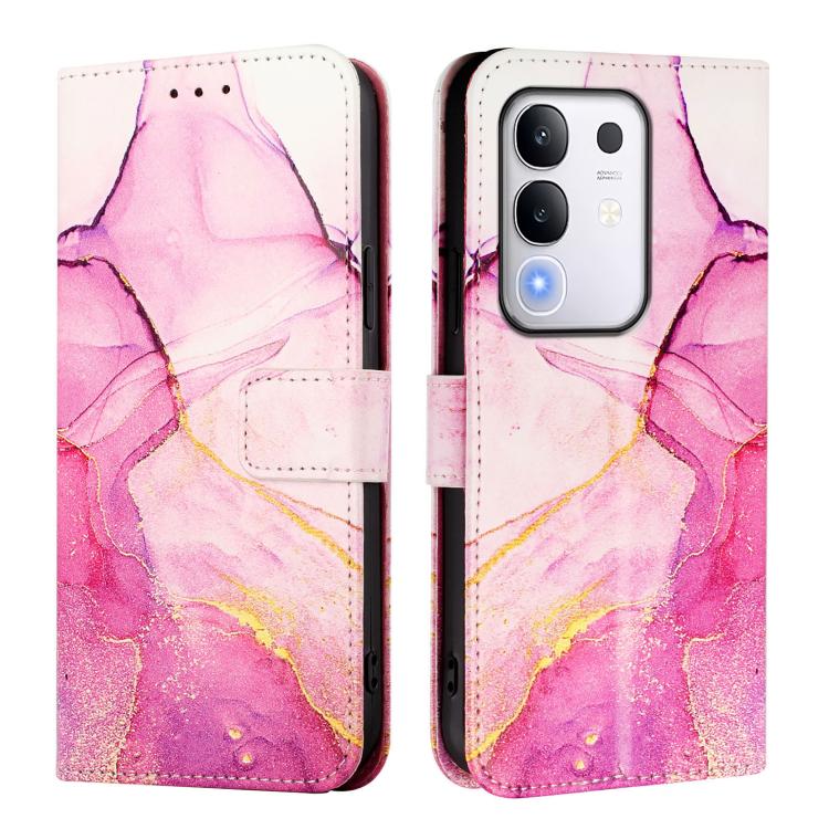 For vivo Y29 4G PT003 Marble Pattern Flip Leather Phone Case