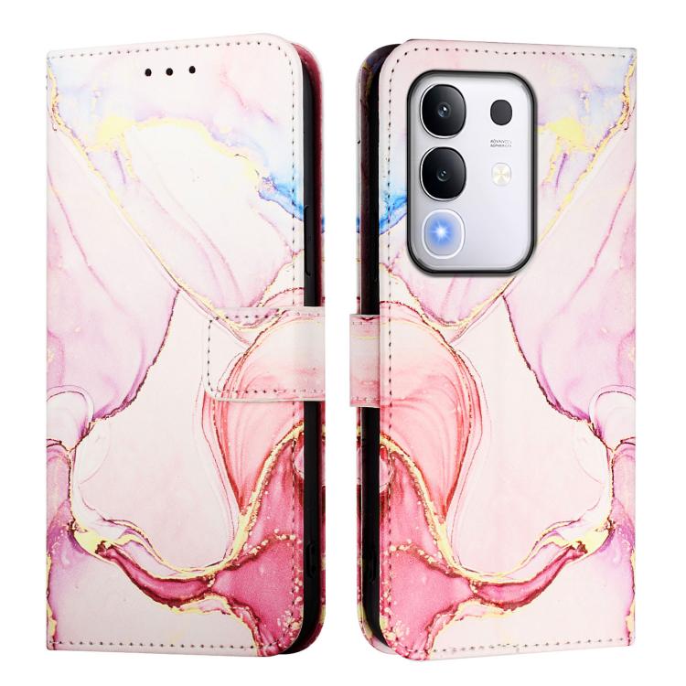 For vivo Y29 4G PT003 Marble Pattern Flip Leather Phone Case