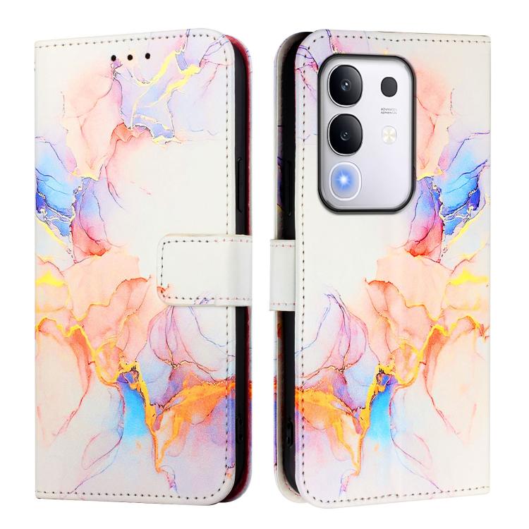For vivo Y29 4G PT003 Marble Pattern Flip Leather Phone Case