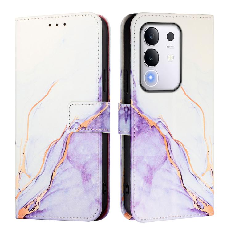 For vivo Y29 4G PT003 Marble Pattern Flip Leather Phone Case